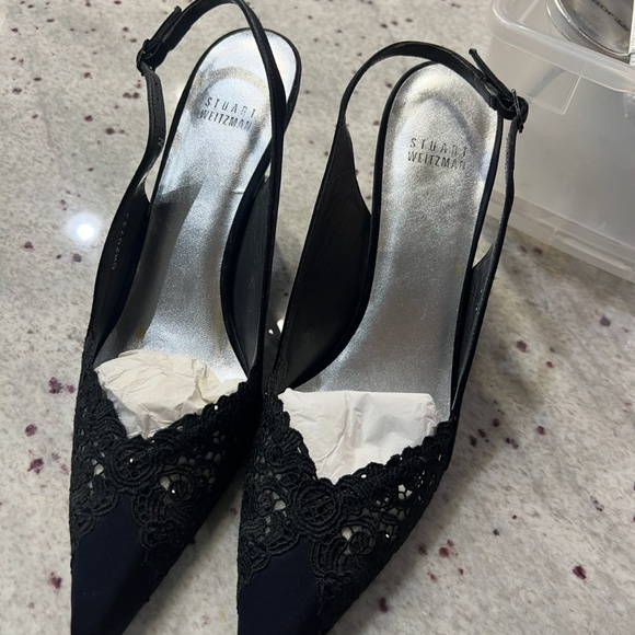 Like new 9.5 Stuart Weitzman black - Picture 1 of 2